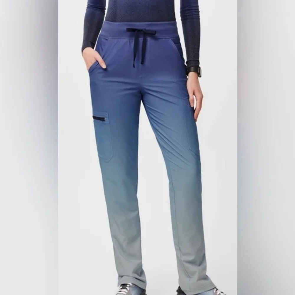 Figs Blue and Gray Gradient Women's Pants